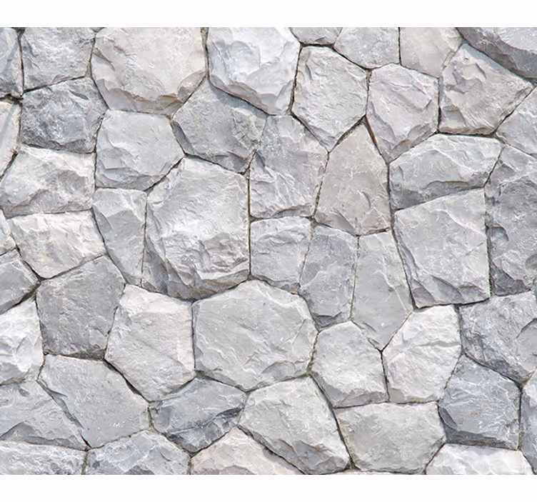 Papel de parede pedra com padrão de pedras - TenStickers