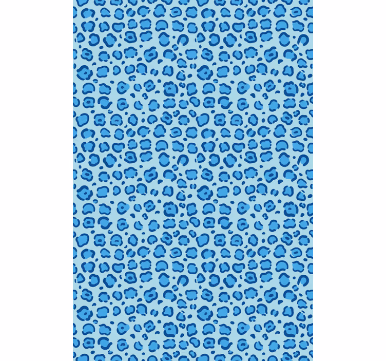 Papel de parede infantil padrão azul com pintas - TenStickers