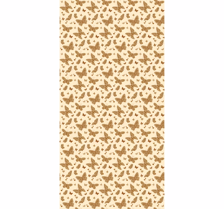 Papel de parede infantil com padrão de borboletas - TenStickers