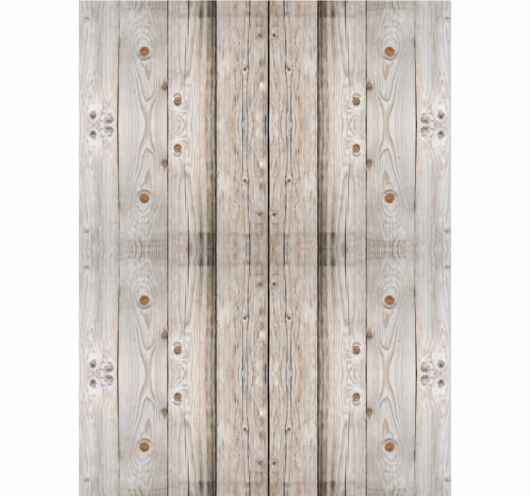 Papel de parede para sala efeito madeira pinho branco - TenStickers