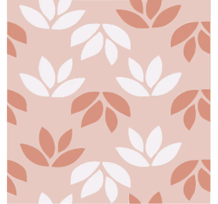 Papel de parede vintage com suporte rosa floral - TenStickers
