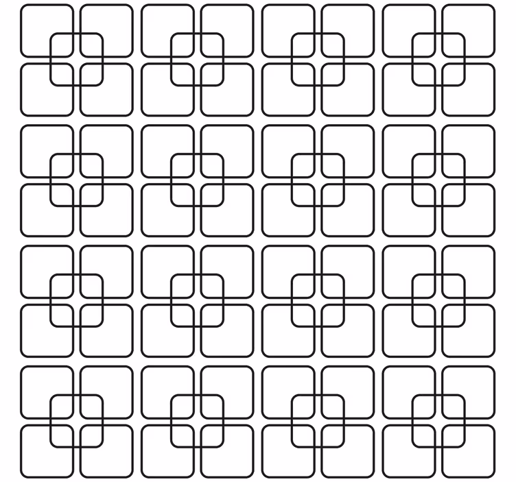 Papel de parede formas geométricas padrão urbano preto - TenStickers