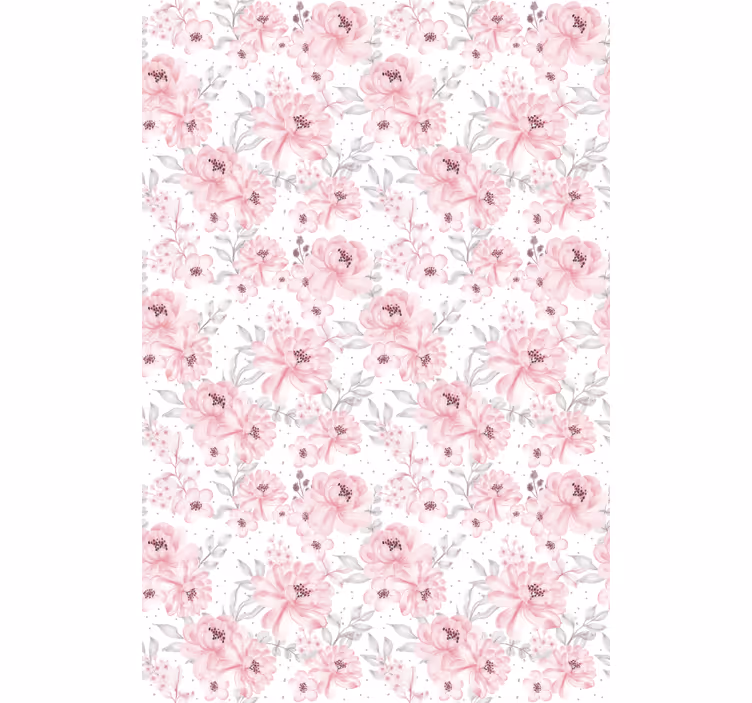 Papel de parede escritório rosa - TenStickers