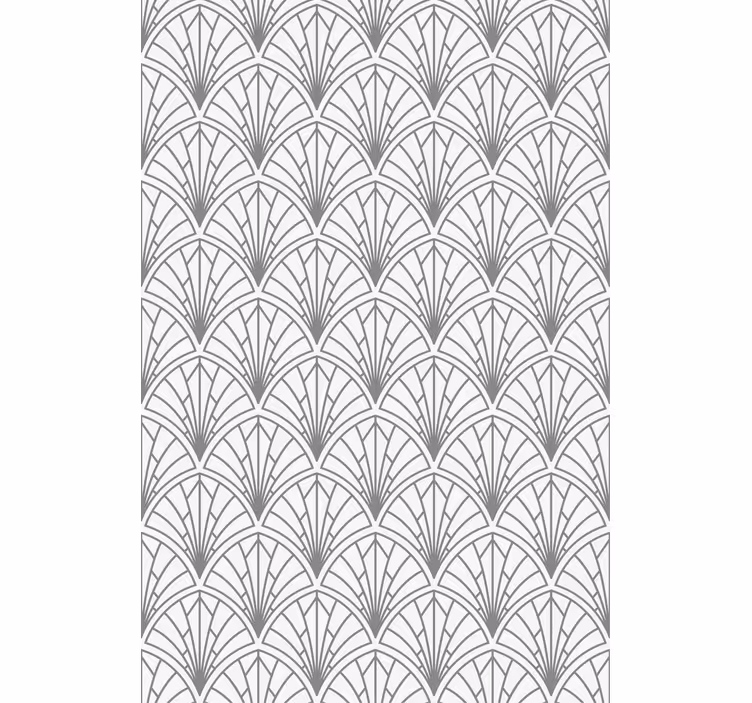 Papel de parede escritório folhas cinzas sobre fundo branco - TenStickers