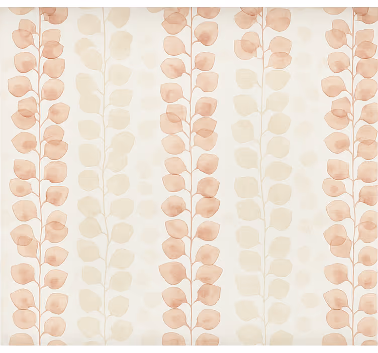 Papel de parede escritório com pétalas de flores rosas - TenStickers