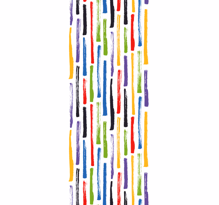 Papel de parede moderno com padrão colorido - TenStickers