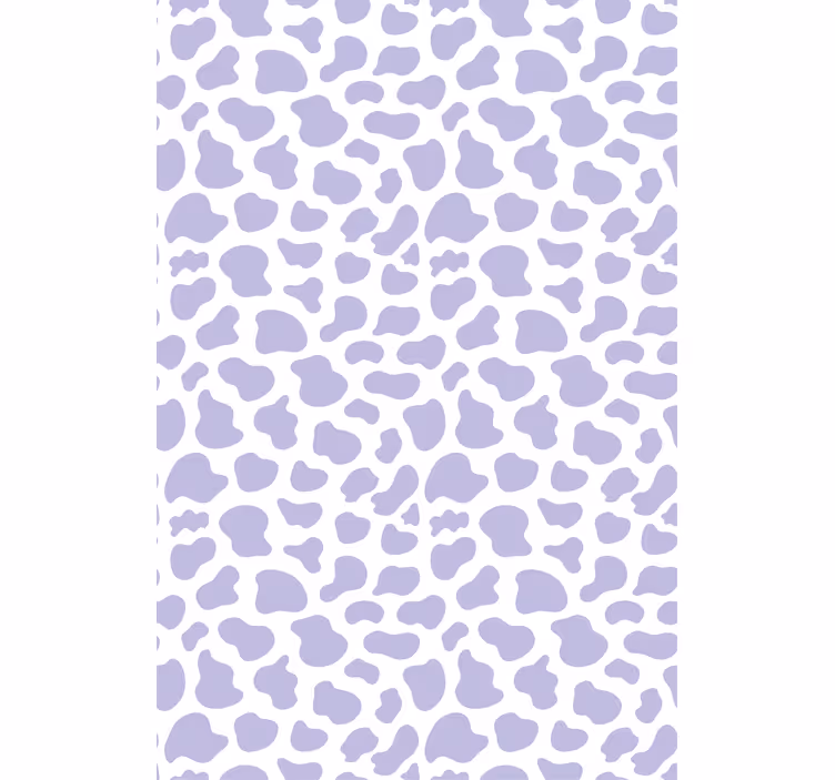 Papel de parede moderno estampa de vaca roxa - TenStickers