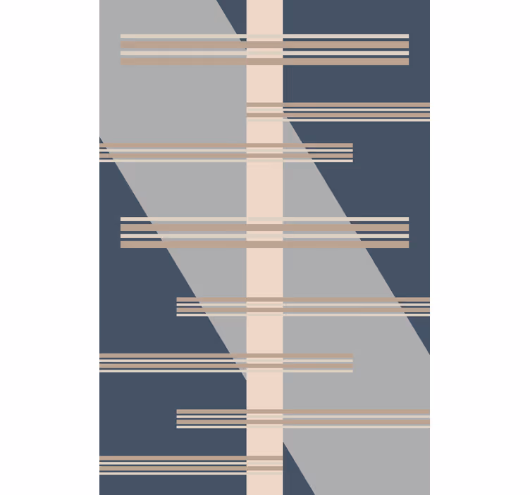 Papel de parede moderno tema de linhas geométricas - TenStickers