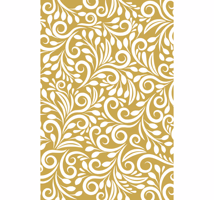 Papel de parede moderno com padrão dourado - TenStickers