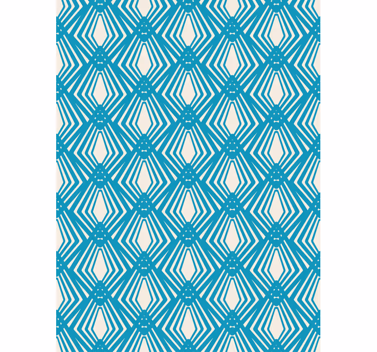 Papel de parede moderno design minimalista azul - TenStickers