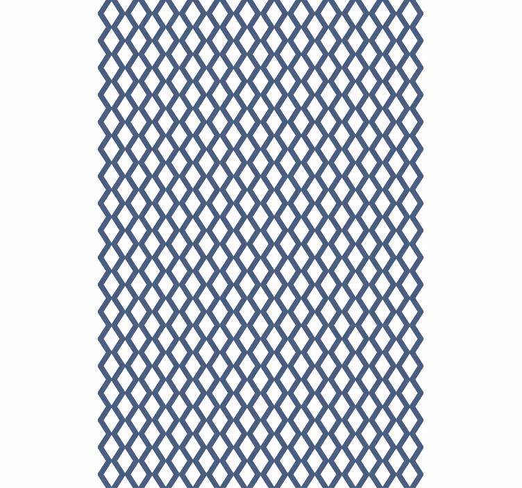 Papel de parede moderno padrão diamante estilo hampton - TenStickers