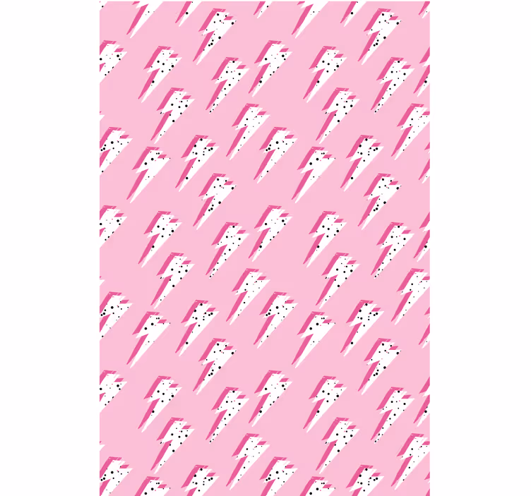 Papel de parede moderno raio rosa - TenStickers