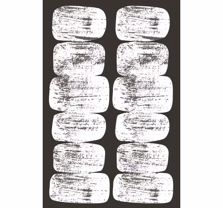 Papel de parede moderno com formas geométricas retrô - TenStickers
