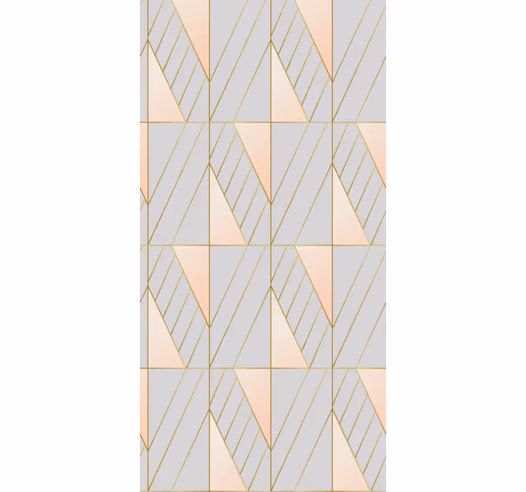 Papel de parede moderno com linhas geométricas - TenStickers