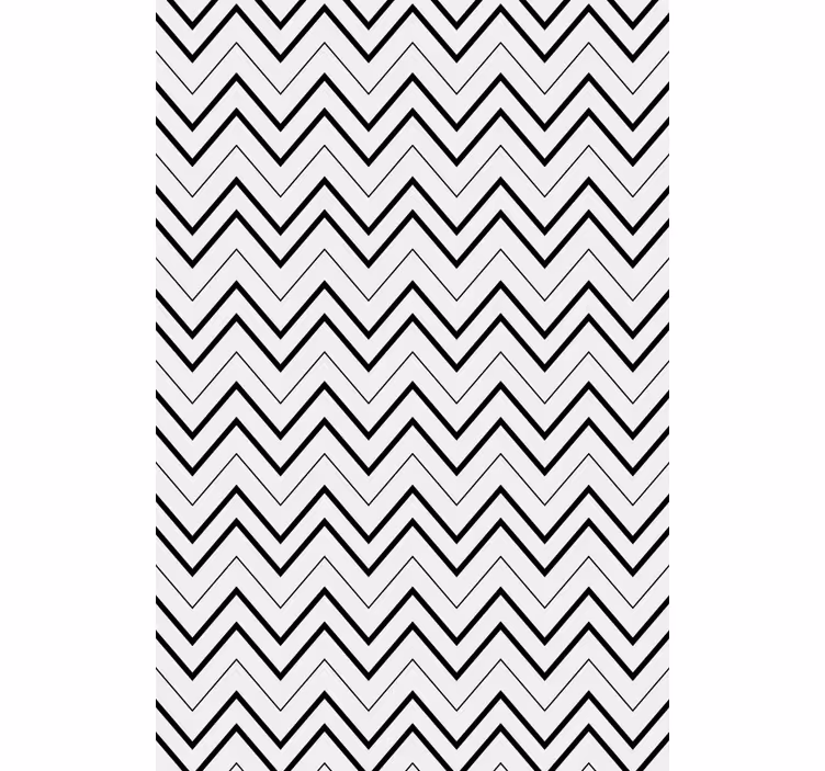 Papel de parede moderno com padrão zigzag geométrico - TenStickers