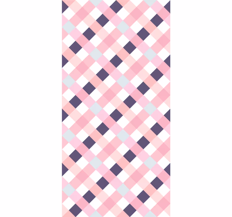 Papel de parede moderno harmonia de padrão diamante - TenStickers