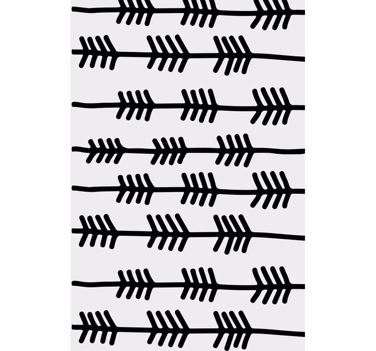 Papel de parede moderno com design de padrão de flechas - TenStickers