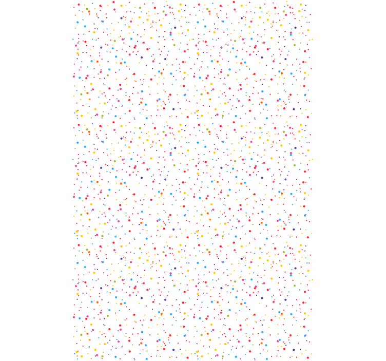 Papel de parede moderno com padrão de pontos vibrantes - TenStickers