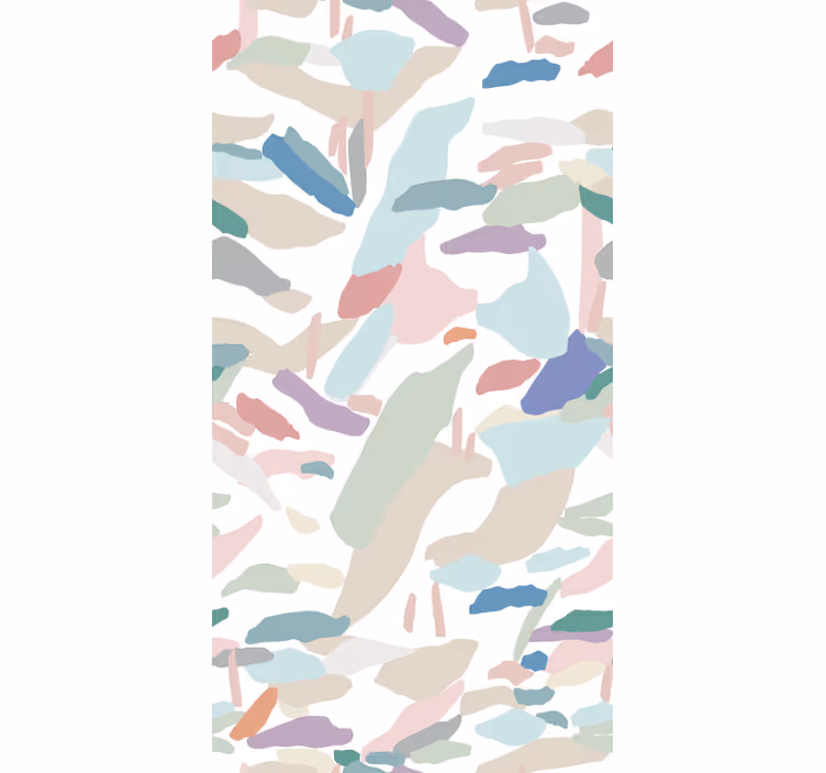 Papel de parede moderno com formas suaves imprecisas - TenStickers