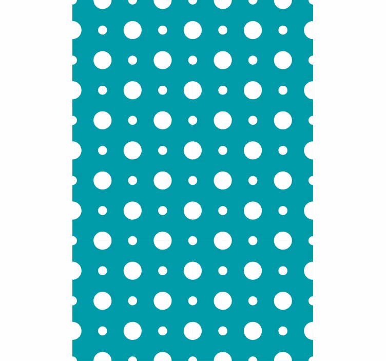 Papel de parede moderno com estampa de bolinhas azuis - TenStickers