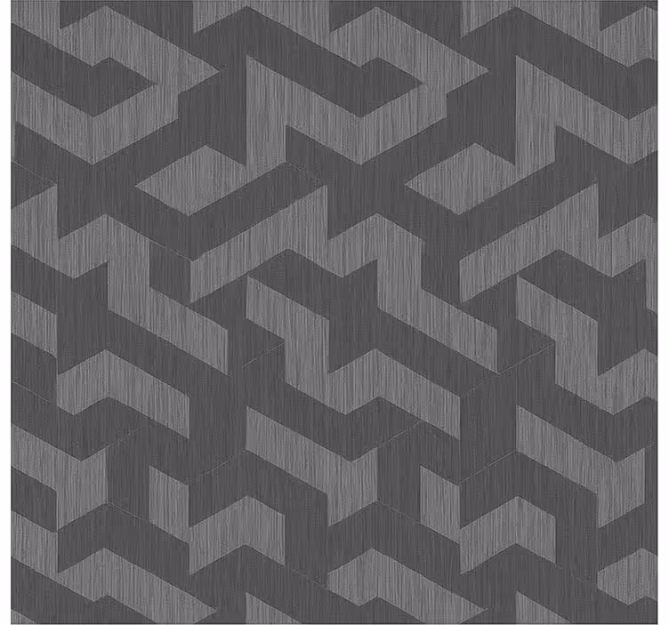 Papel de parede infanto juvenil formas geométricas escuras - TenStickers