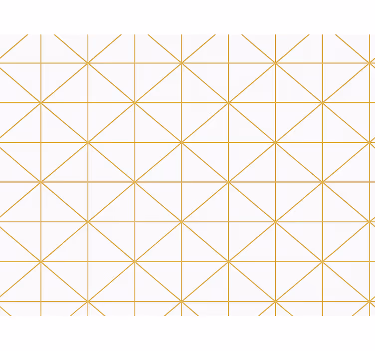 Papel de parede quarto de casal geométrico dourado - TenStickers