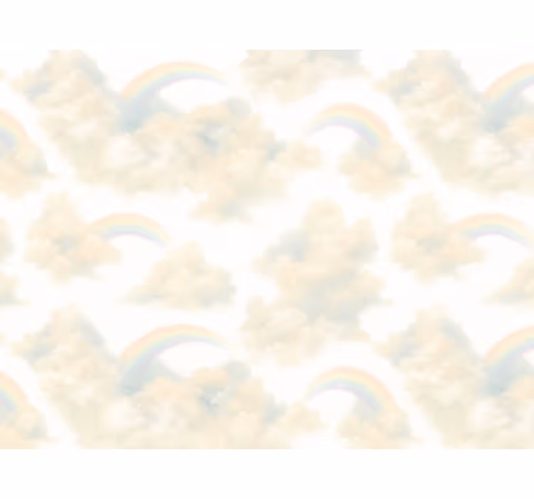 Papel de parede infantil céu colorido - TenStickers