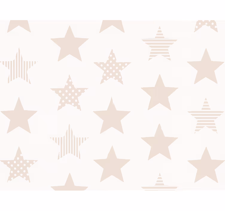 Papel de parede infantil padrão estrelas - TenStickers