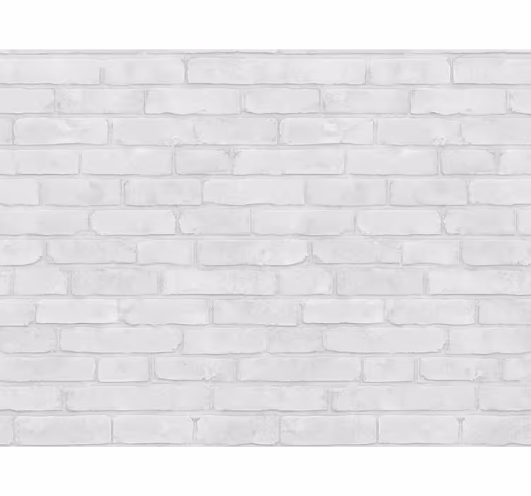 Papel de parede tijolo acabamento branco loft - TenStickers