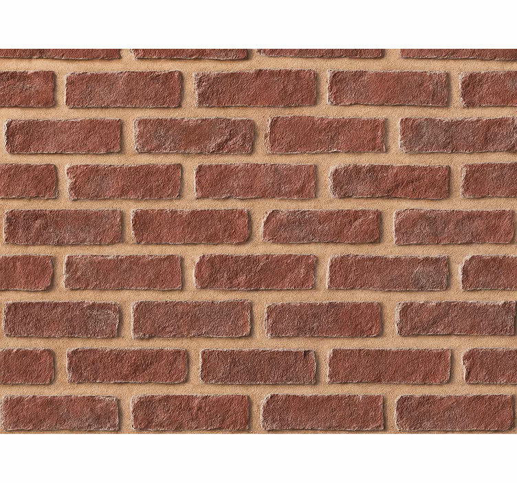 Papel de parede tijolo vermelho envelhecido - TenStickers