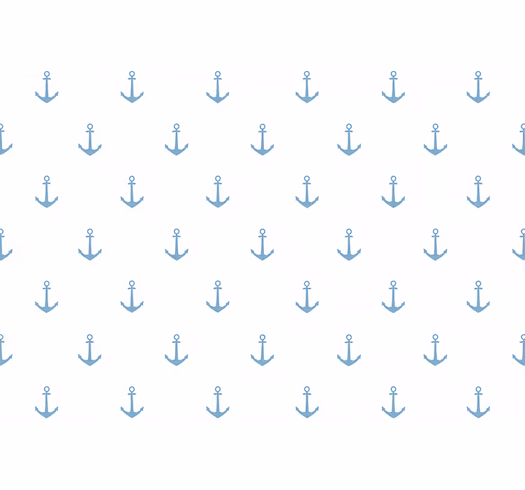Papel de parede infantil design Âncora azul - TenStickers