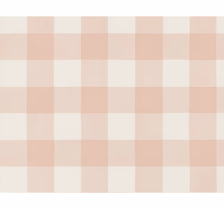 Papel de parede quadrados em linho xadrez rosa antigo - TenStickers