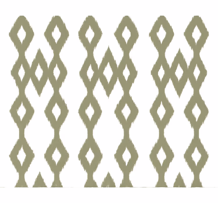 Papel de parede vertical ikat verde lamacento - TenStickers