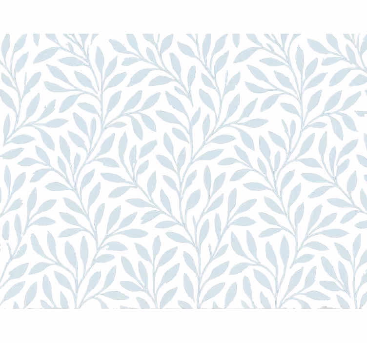 Papel de parede folhas azul claro e arejado - TenStickers