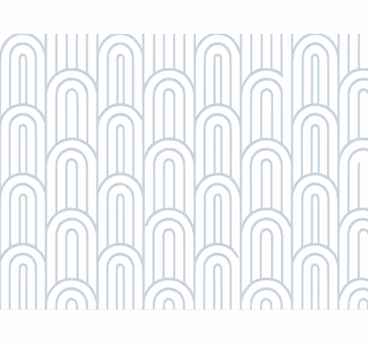 Papel de parede geométrico arco azul claro e arejado - TenStickers