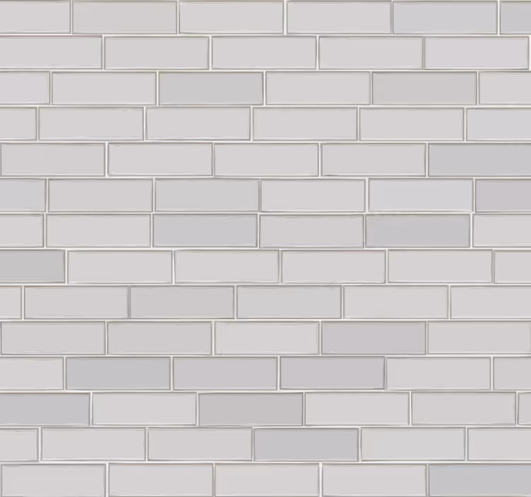 Papel de parede texturizado de tijolos brancos - TenStickers