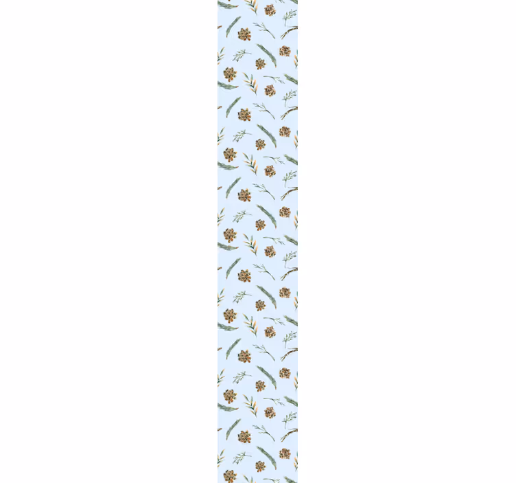 papel de parede floral Aquarela floral azul - TenStickers