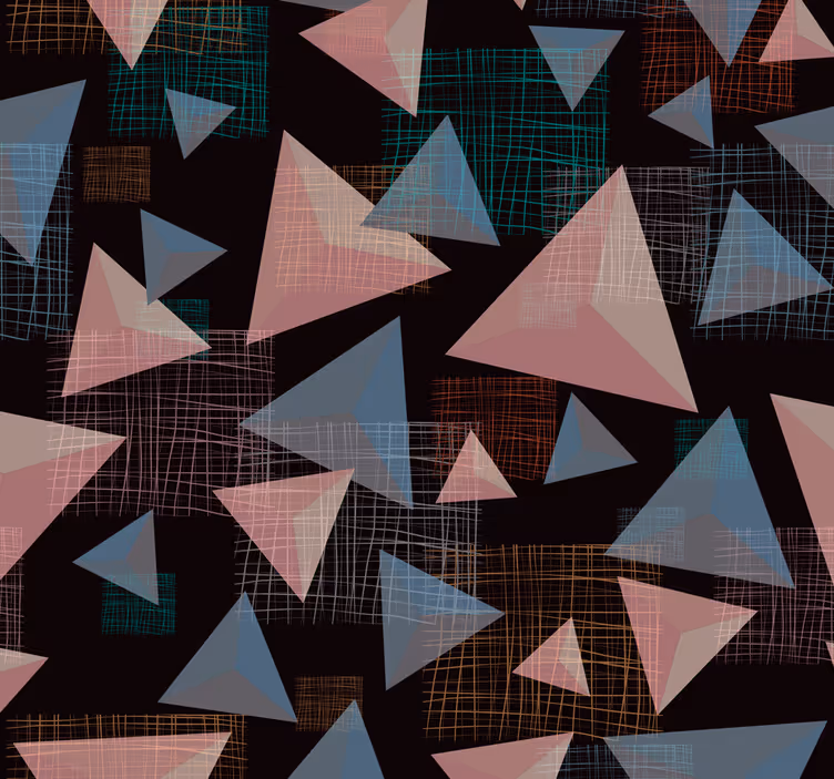 Papel de parede moderno Triângulos! - TenStickers