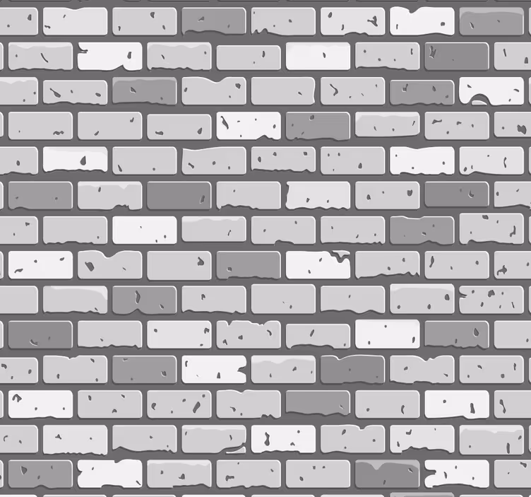 papel de parede tijolo Tijolos de concreto - TenStickers