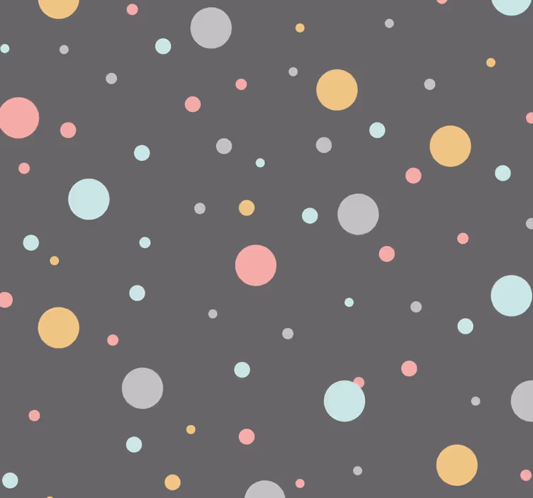 papel de parede círculos e bolinhas Pontos coloridos - TenStickers