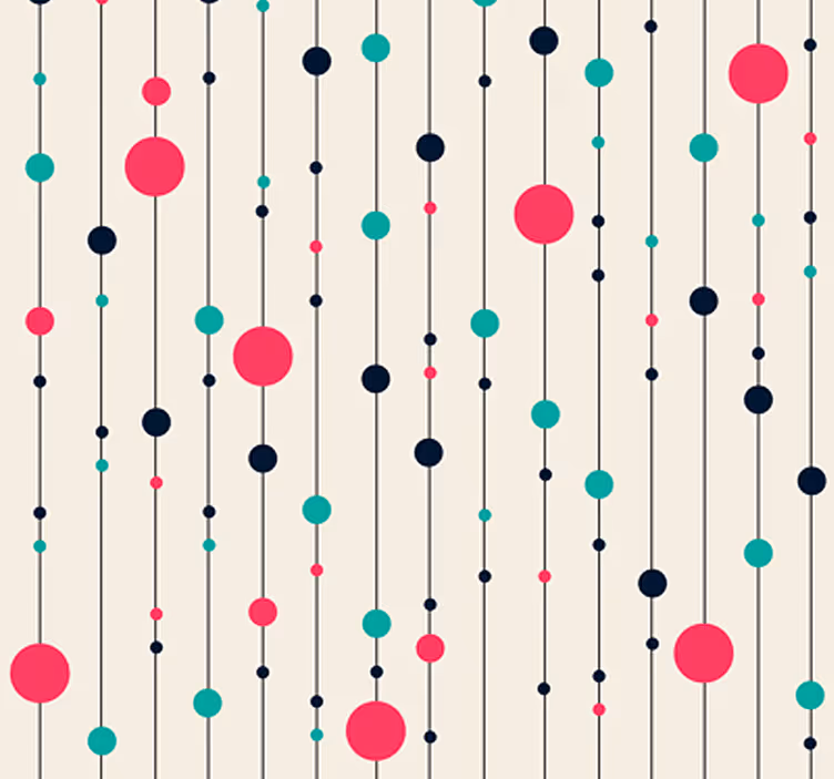 papel de parede para quarto Pontos charmosos - TenStickers