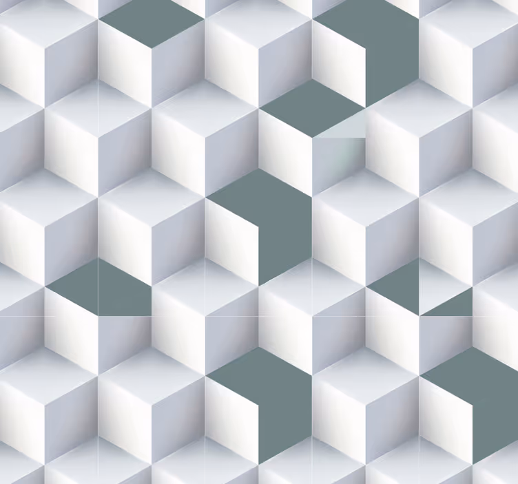 papel de parede 3d Labirinto 3d de salas cúbicas - TenStickers
