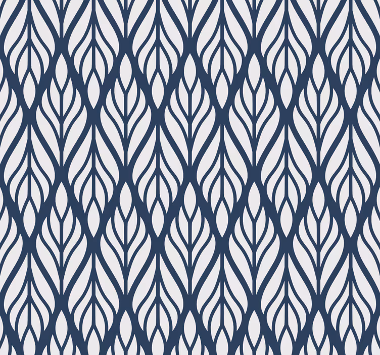 Papel de parede folhas padrão geométrico - TenStickers