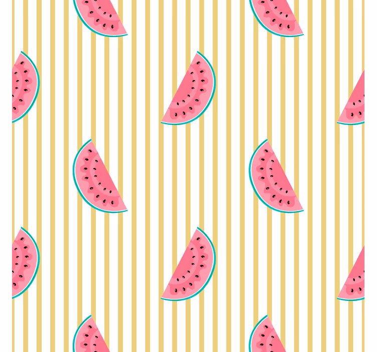 papel de parede moderno Melancia com riscas - TenStickers
