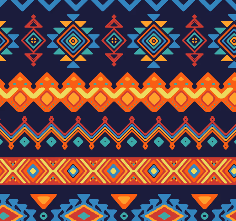 papel de parede artistíco Tecido com tema tribal africano - TenStickers
