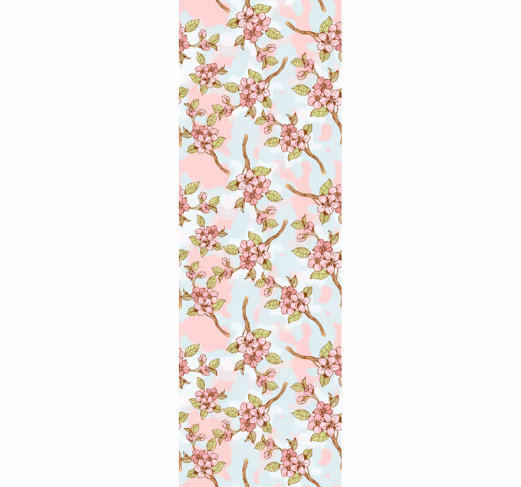 papel de parede árvores Floresta rosa - TenStickers
