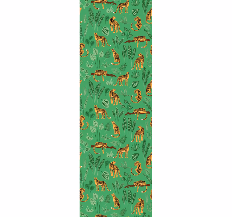 papel de parede Selva verde - TenStickers