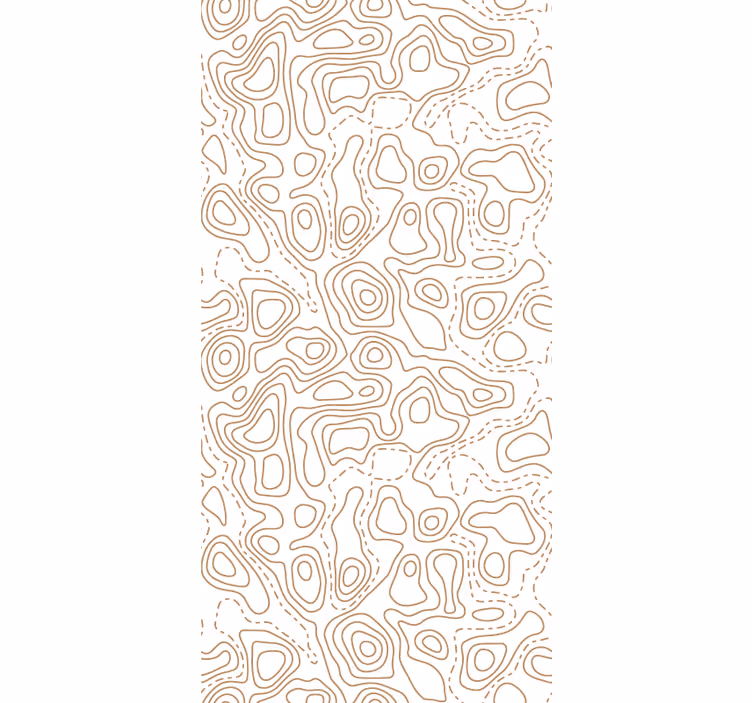 papel de parede abstracto Linhas topográficas abstratas - TenStickers