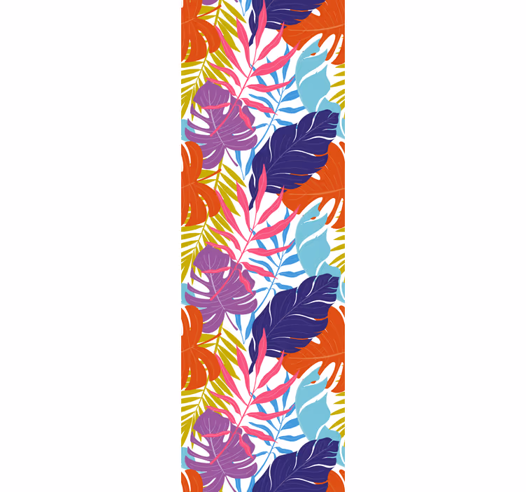 papel de parede natureza Folhas coloridas - TenStickers