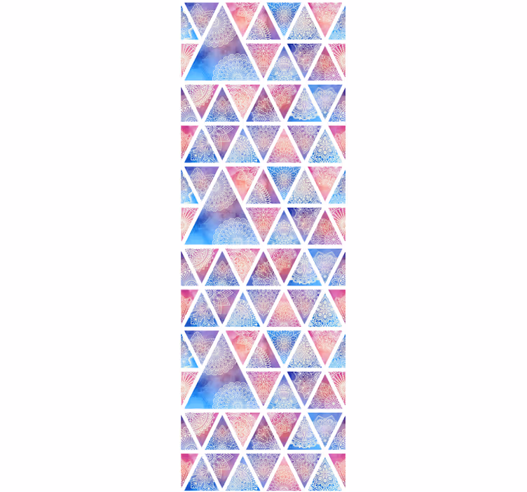 Papel de parede formas geométricas arranjo triangular - TenStickers
